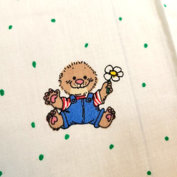 Cotton Fabric Suzy Spafford 1992 ABC 123 Baby Animals White 71x45 Quilting - Picture 9 of 12